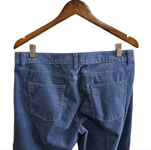 Talbots corduroy signature boot blue pant size 14P - Picture 6 of 9